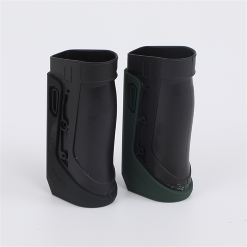 Silicone overmolding plastic container for e-cigarette