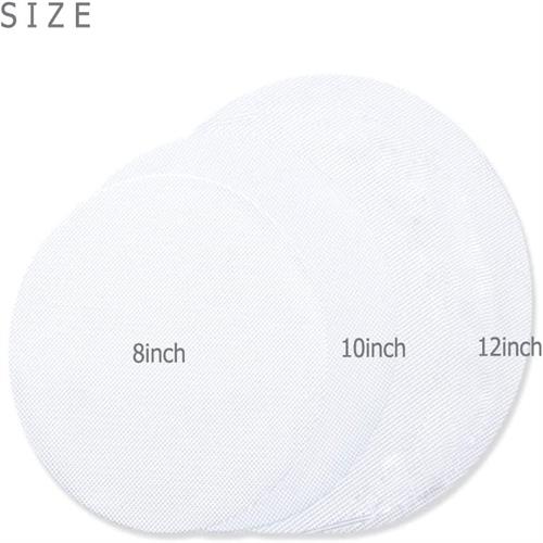 Reusable round non-stick silicone steamer liners mat