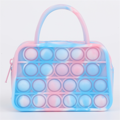 Push bubble fidget pop it handbags for girls and women relief stress sensory toy