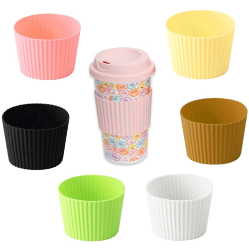 Heat resistant non slip silicone mug cup sleeve