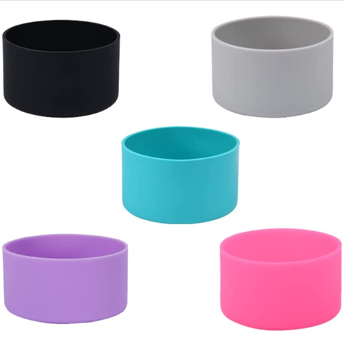 Protective silicone sleeves for glass bottles