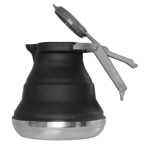 Collapsible silicone camping travel kettle