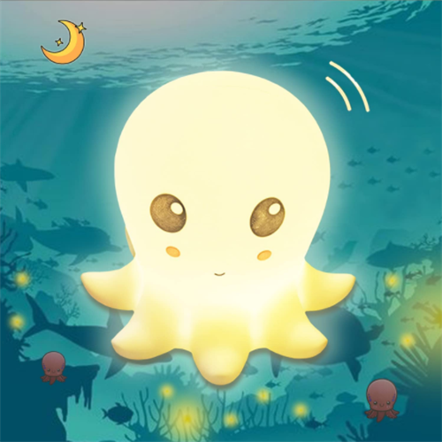 Silicone octopus light squishy lamp