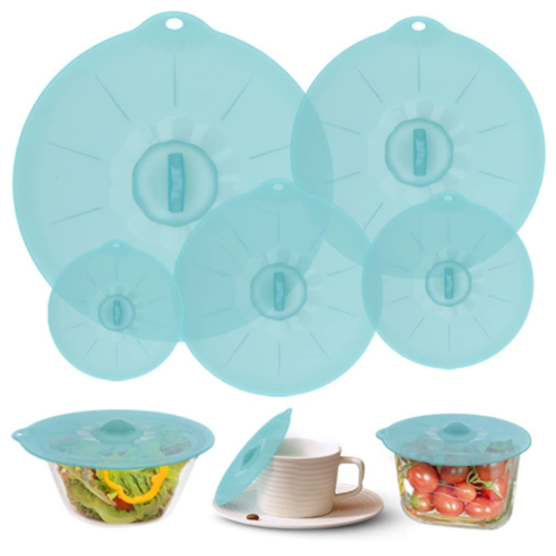 Food grade silicone lids for pots and bowls