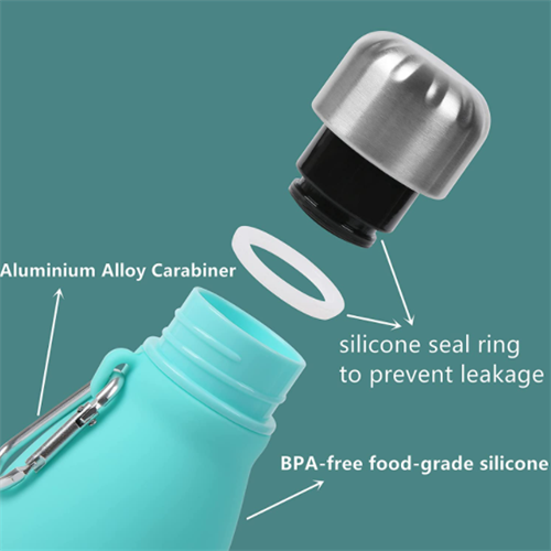 collapsible silicone water bottle