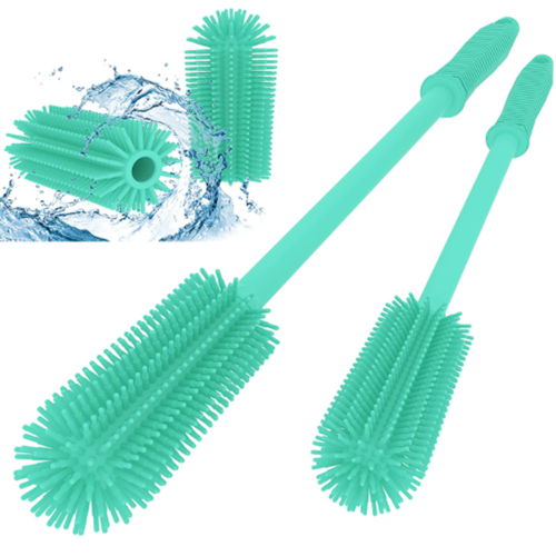 Silicone bottle cleaning brush