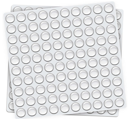 3M adhesive silicone bumpers application