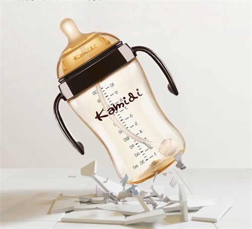 Silicone baby feeding bottle