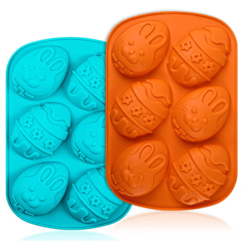 Silicone Easter egg baking molds