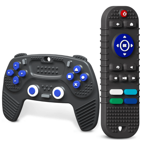 Silicone TV remote control,gaming handle teething toys 