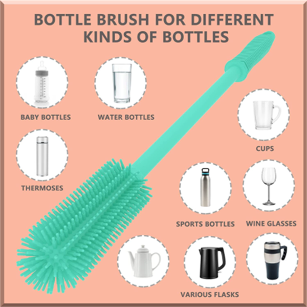 Silicone bottle cleaning brush(图1)