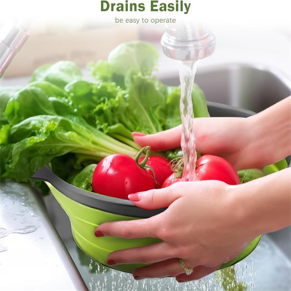 Collapsible silicone strainer dish basin(图3)