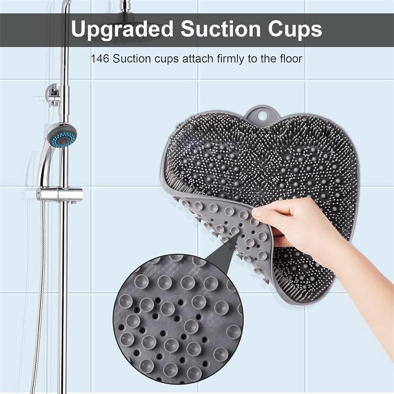 Larger shower foot scrubber silicone mat(图1)