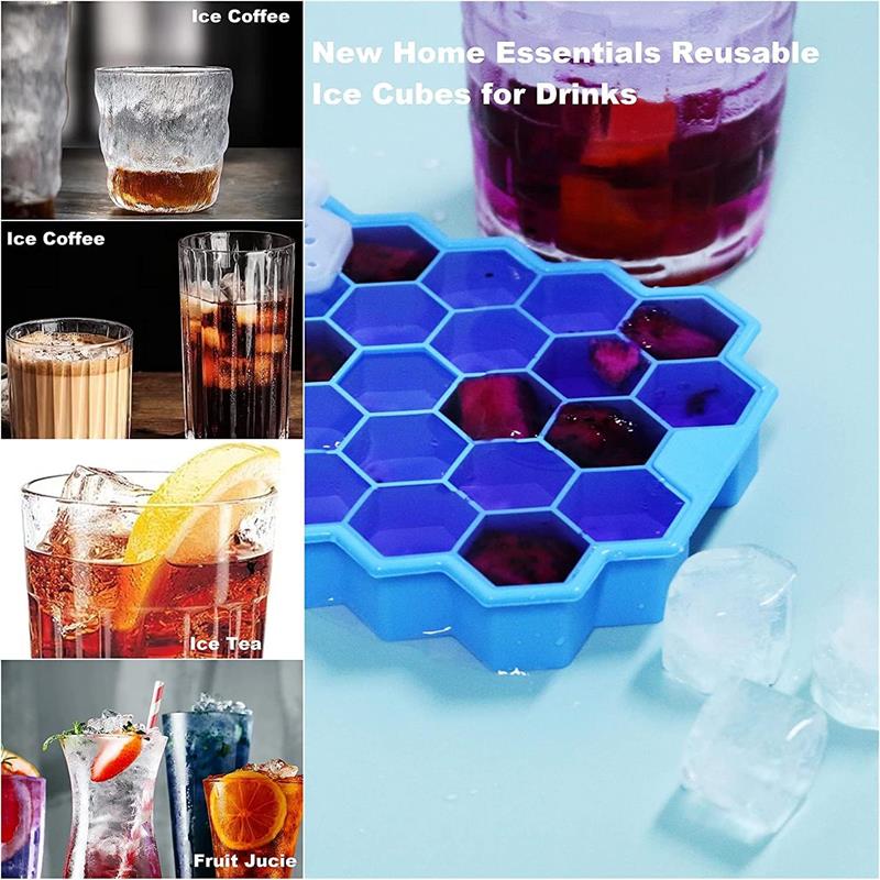 Silicone flexible ice cube tray molds (图2)