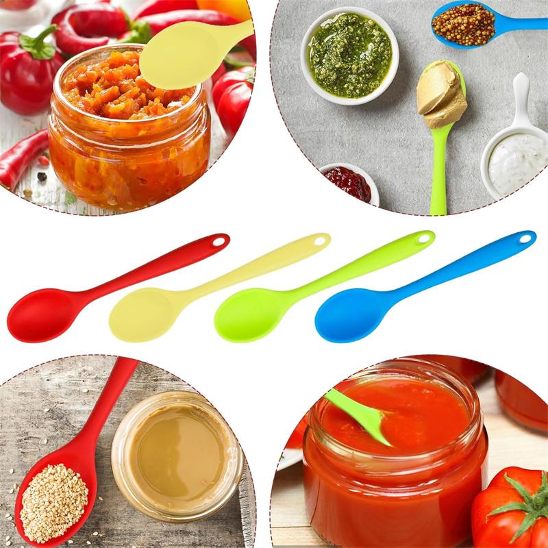 Silicone nonstick kitchen stirring mxing tools spoons(图2)